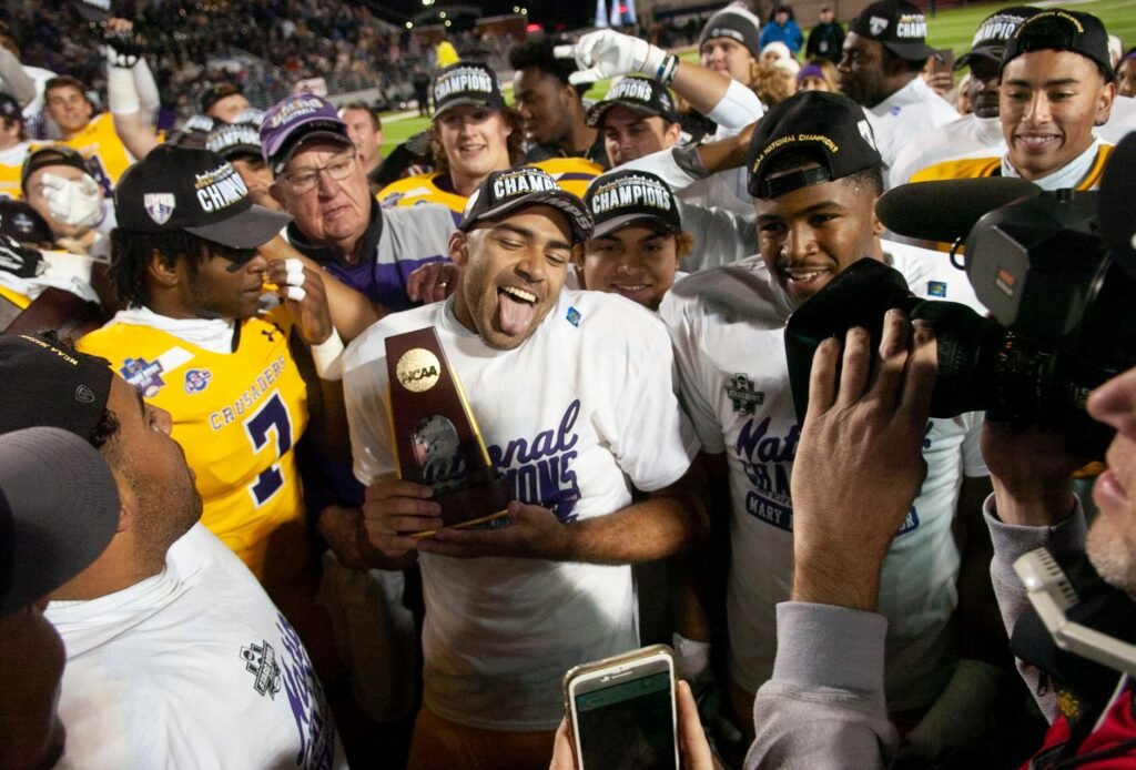 American football championship trophy