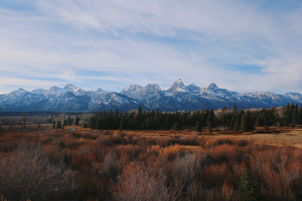 Mountain landscape in a US national park