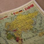 World map representing global languages and communication