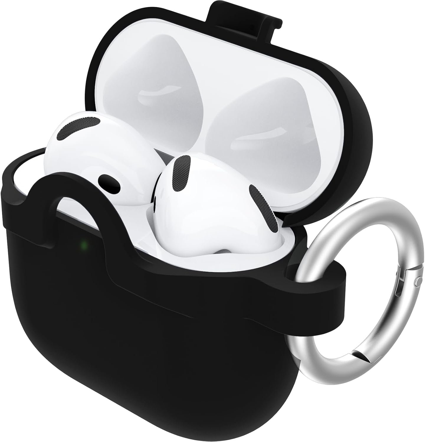 OtterBox Soft Touch case for AirPods 4 and AirPods 5 in Black Crystal