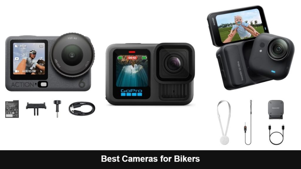 Best cameras for bikers: DJI Osmo Action 6, GoPro HERO13 Black and Insta360 GO Ultra