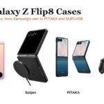 Best Samsung Galaxy Z Flip8 cases: Samsung Silicone Ring Magnet, Spigen Core Armor, PITAKA aramid and SUPCASE
