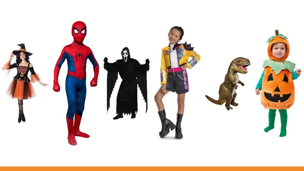 Best Halloween costumes 2026: witch, Spider-Man, Ghost Face, KPop Demon Hunters, inflatable T-Rex and baby pumpkin costumes