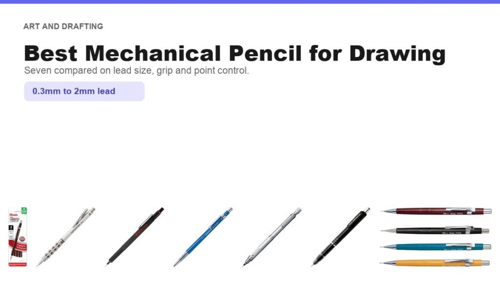 Best mechanical pencil for drawing lineup, seven models compared