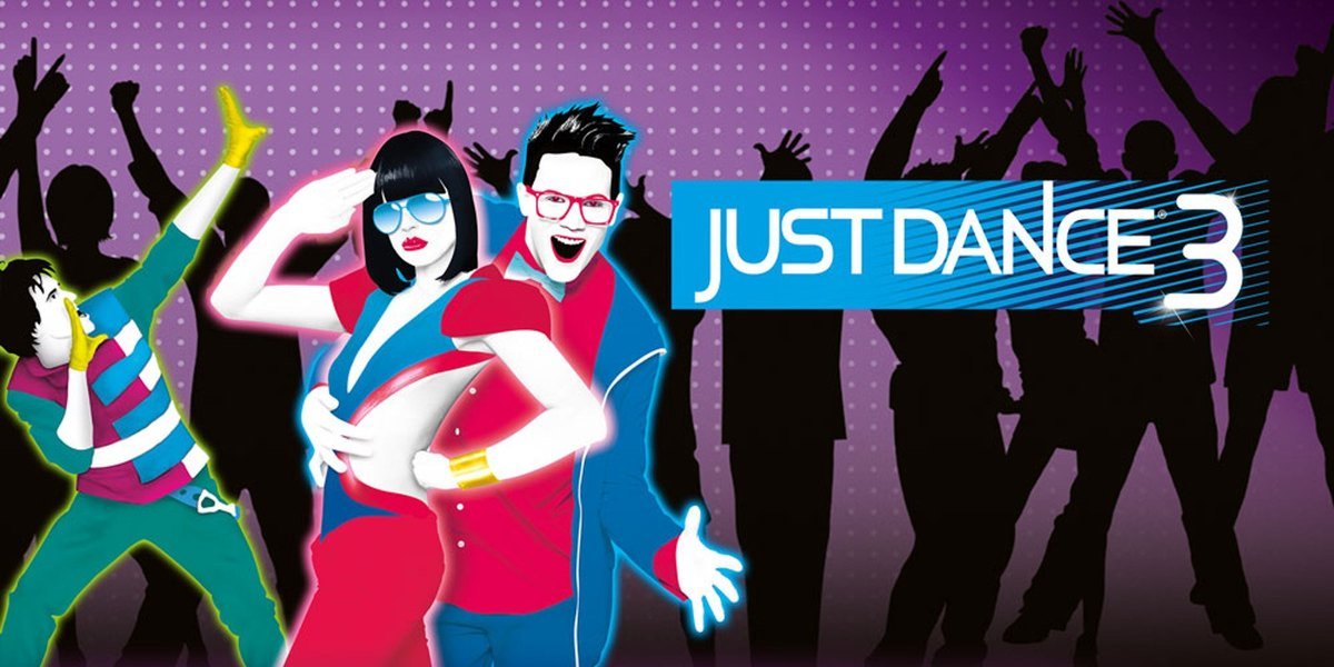 Just Dance 3 artwork with dancers in front of a crowd