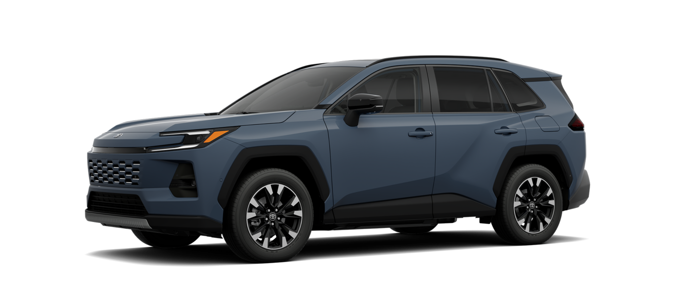2026 Toyota RAV4 hybrid SUV in blue