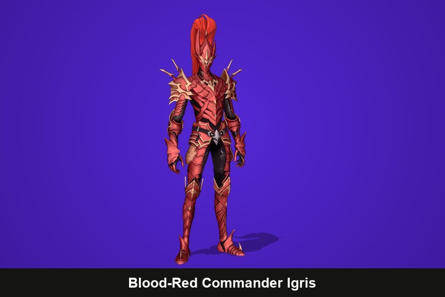 Blood-Red Commander Igris Fortnite skin