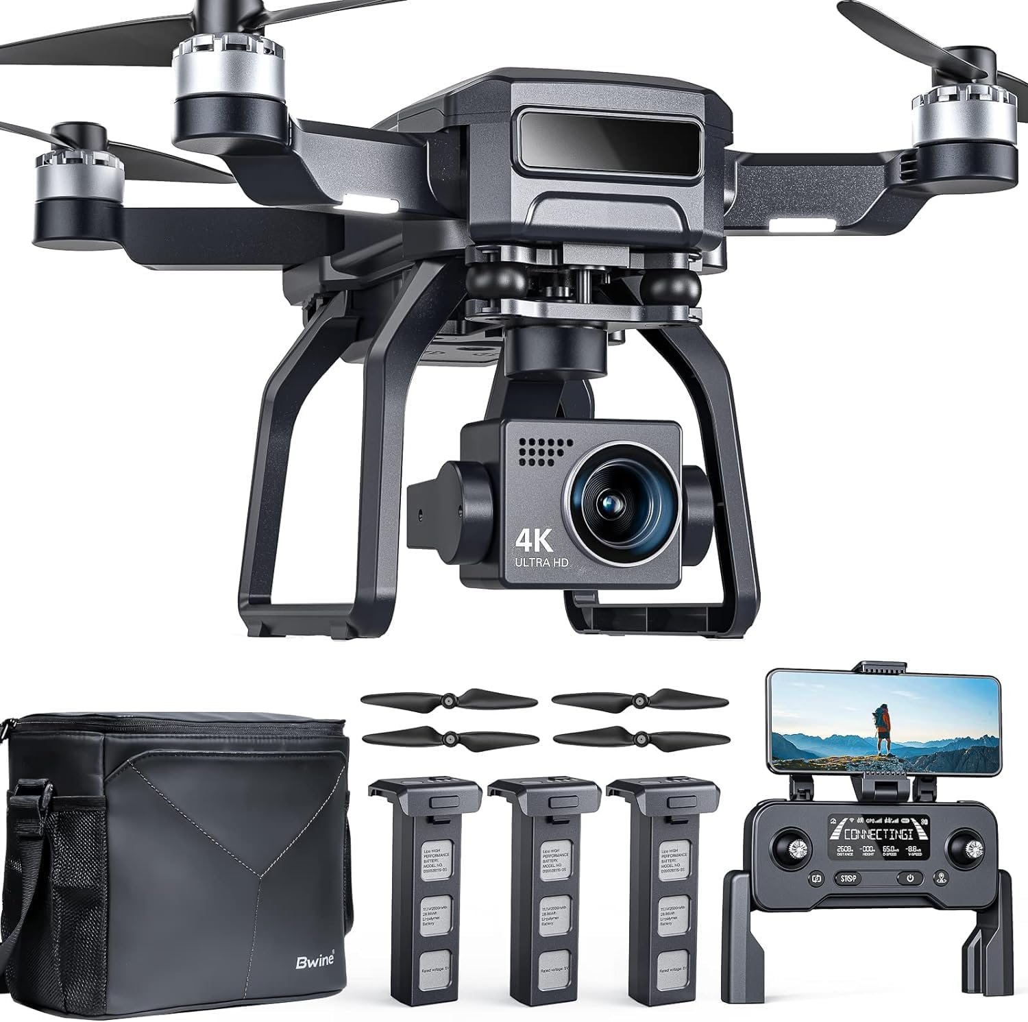 Bwine F7GB2 Pro camera drone with 3-axis gimbal