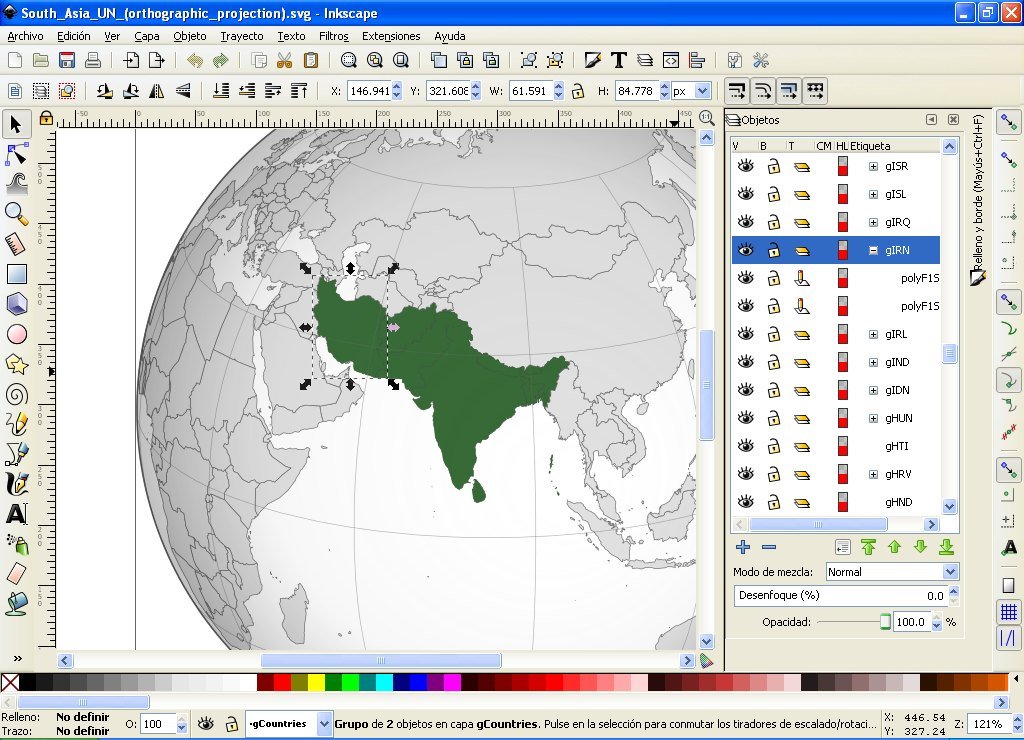 Inkscape free vector drawing program