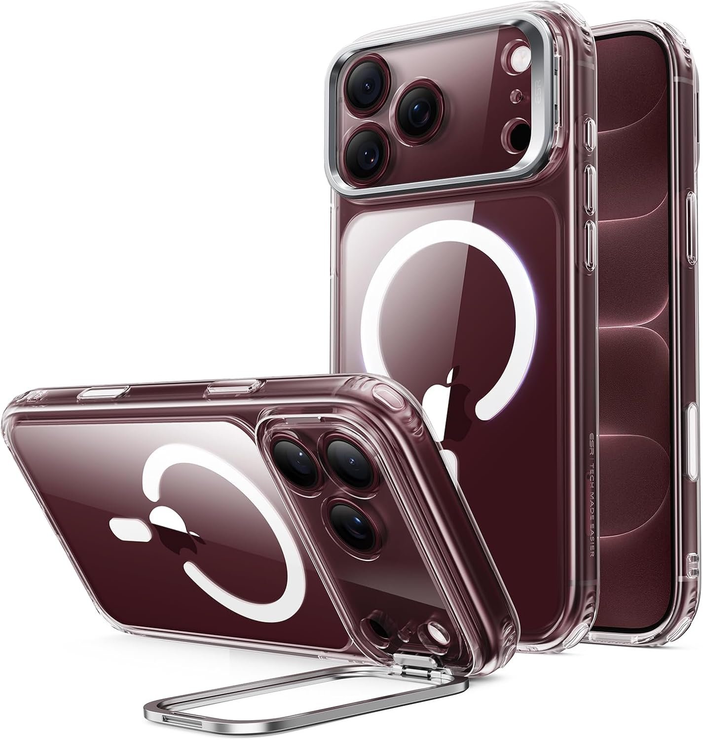 ESR Classic Hybrid clear case with Flex Stand for iPhone 18 Pro Max