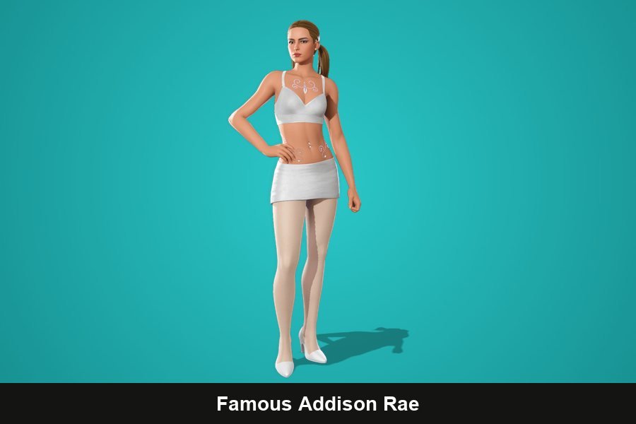 Famous Addison Rae Fortnite skin