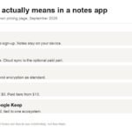 Comparison of what free means across Obsidian, Joplin, Standard Notes, Notion and built-in notes apps
