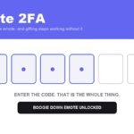 Fortnite 2FA shown as a six digit code entry