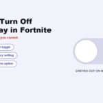 How to turn off crossplay in Fortnite, shown as a toggle switch