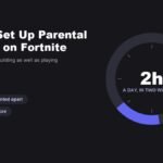 How to set up parental controls on Fortnite, shown as a daily time ring