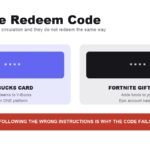 Fortnite redeem code guide comparing the two card types