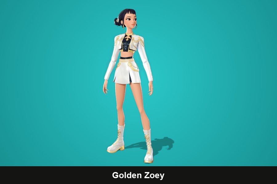 Golden Zoey Fortnite skin