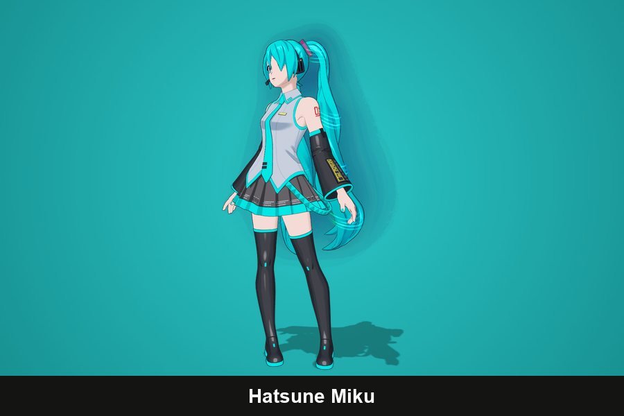 Hatsune Miku Fortnite skin