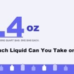 How much liquid you can take on a plane, shown as a 3.4 ounce limit