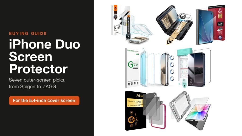 Best iPhone Duo Screen Protector: seven outer-screen protectors from Spigen, ESR, ZAGG, amFilm, JETech, Ailun and elago