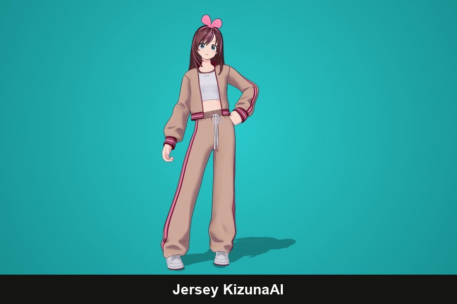 Jersey KizunaAI Fortnite skin