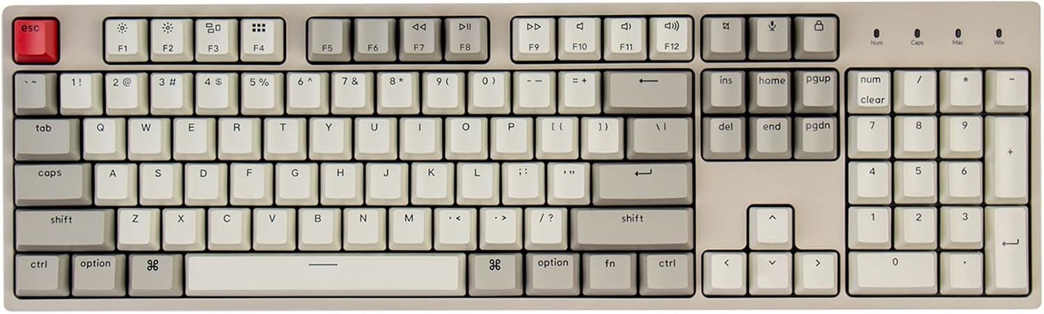 Keychron C2 full size wired mechanical keyboard with retro keycaps