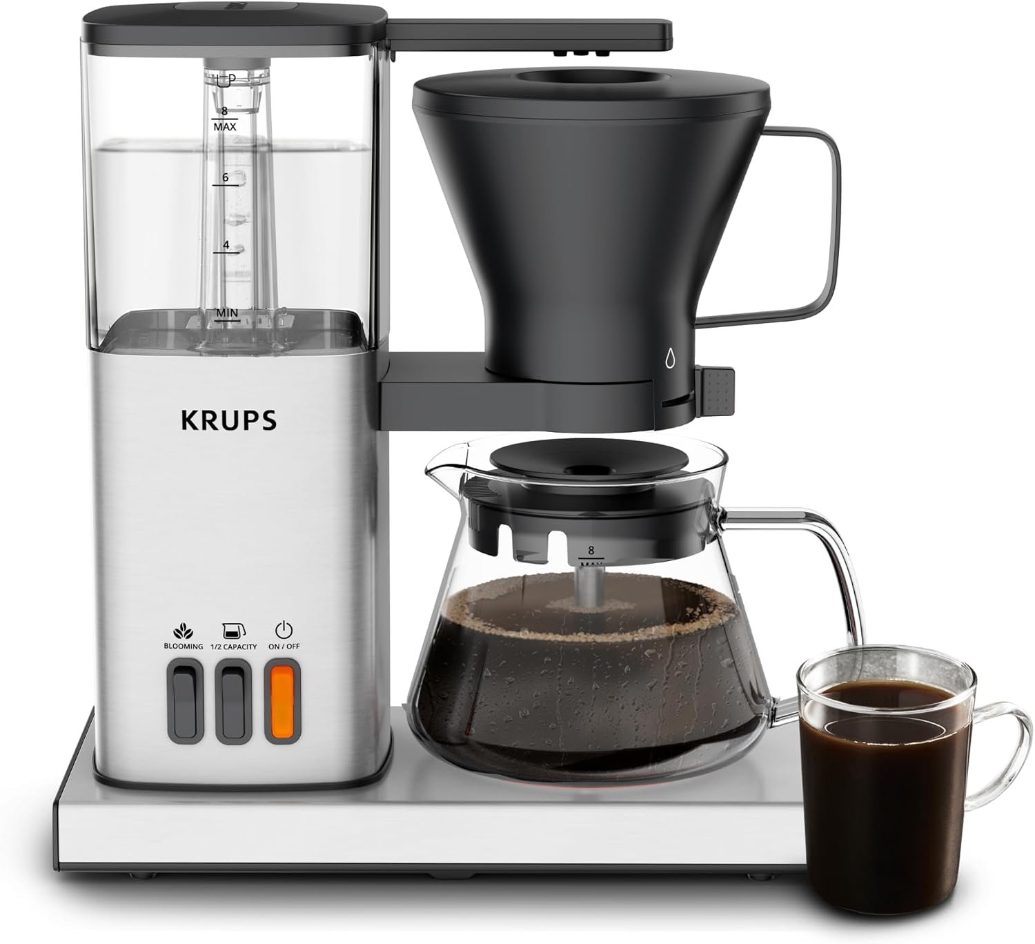 KRUPS Essential Brewer 8 cup SCA-certified drip coffee maker