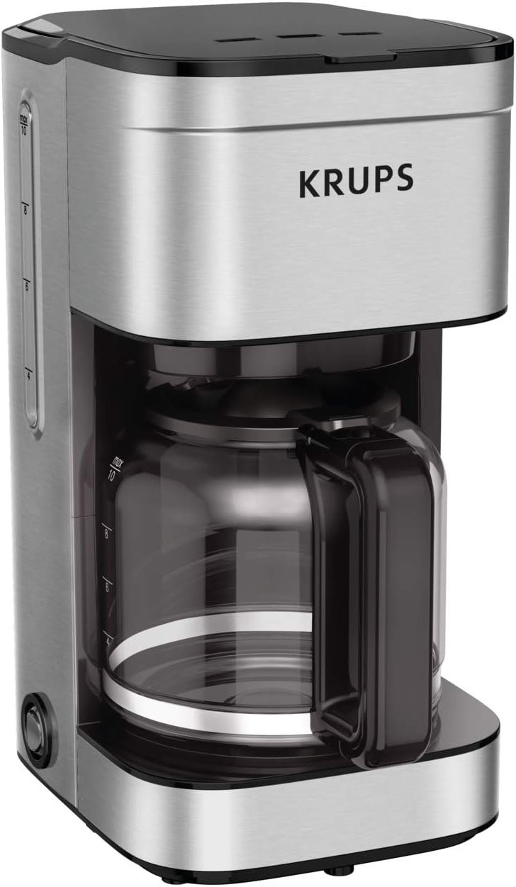KRUPS Simply Brew 10 cup stainless steel drip coffee maker