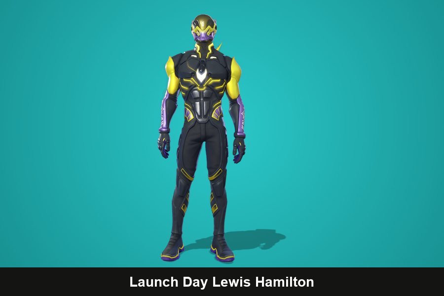 Launch Day Lewis Hamilton Fortnite skin