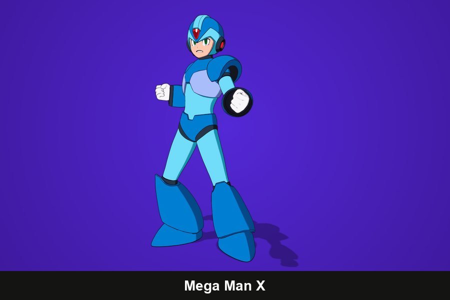 Mega Man X Fortnite skin