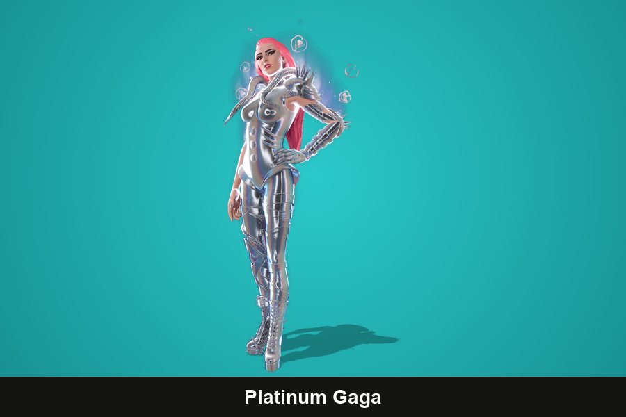 Platinum Gaga Fortnite skin