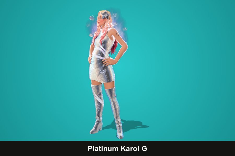 Platinum Karol G Fortnite skin
