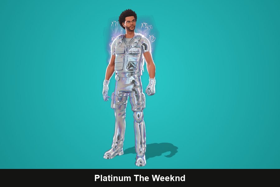 Platinum The Weeknd Fortnite skin