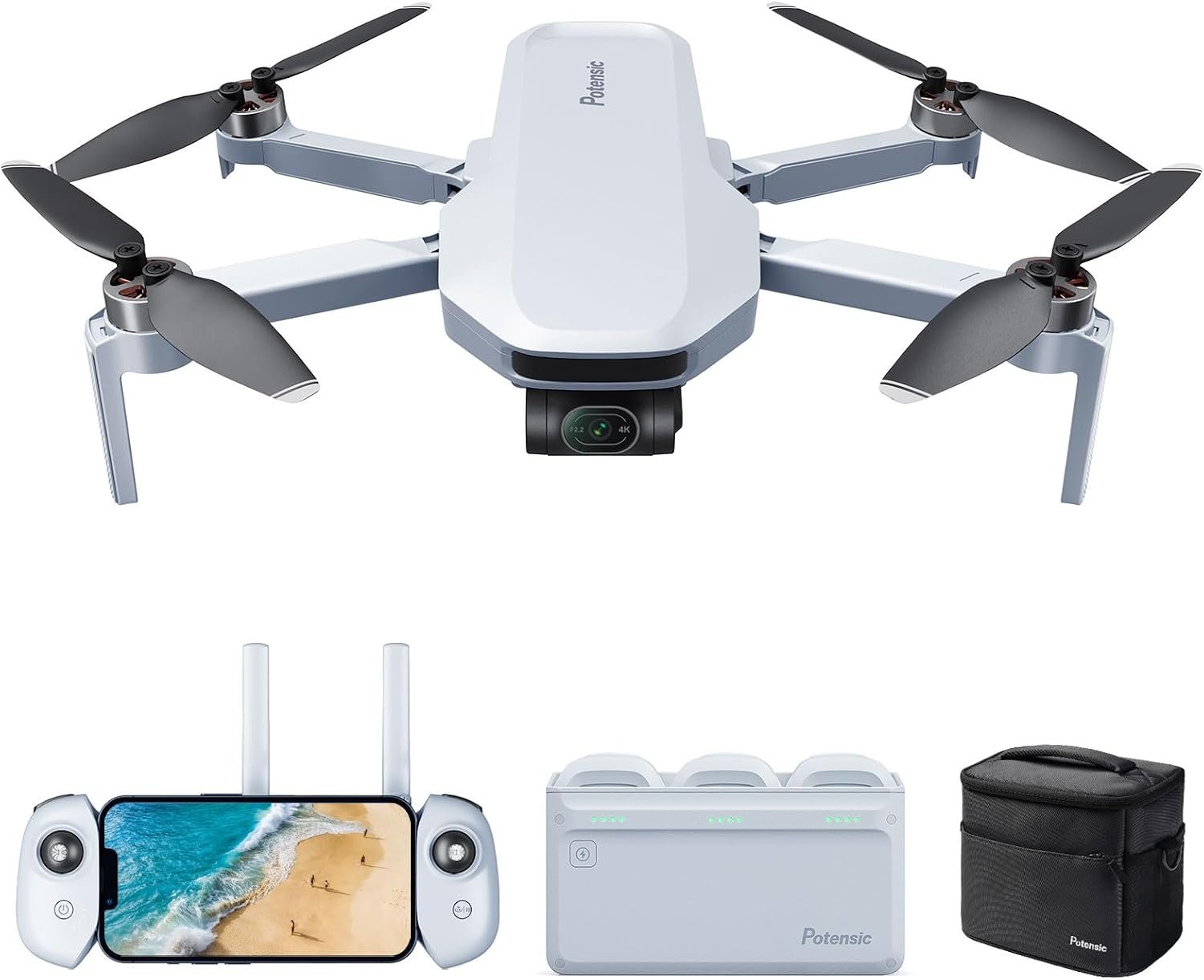 Potensic ATOM 4K GPS drone with 3-axis gimbal
