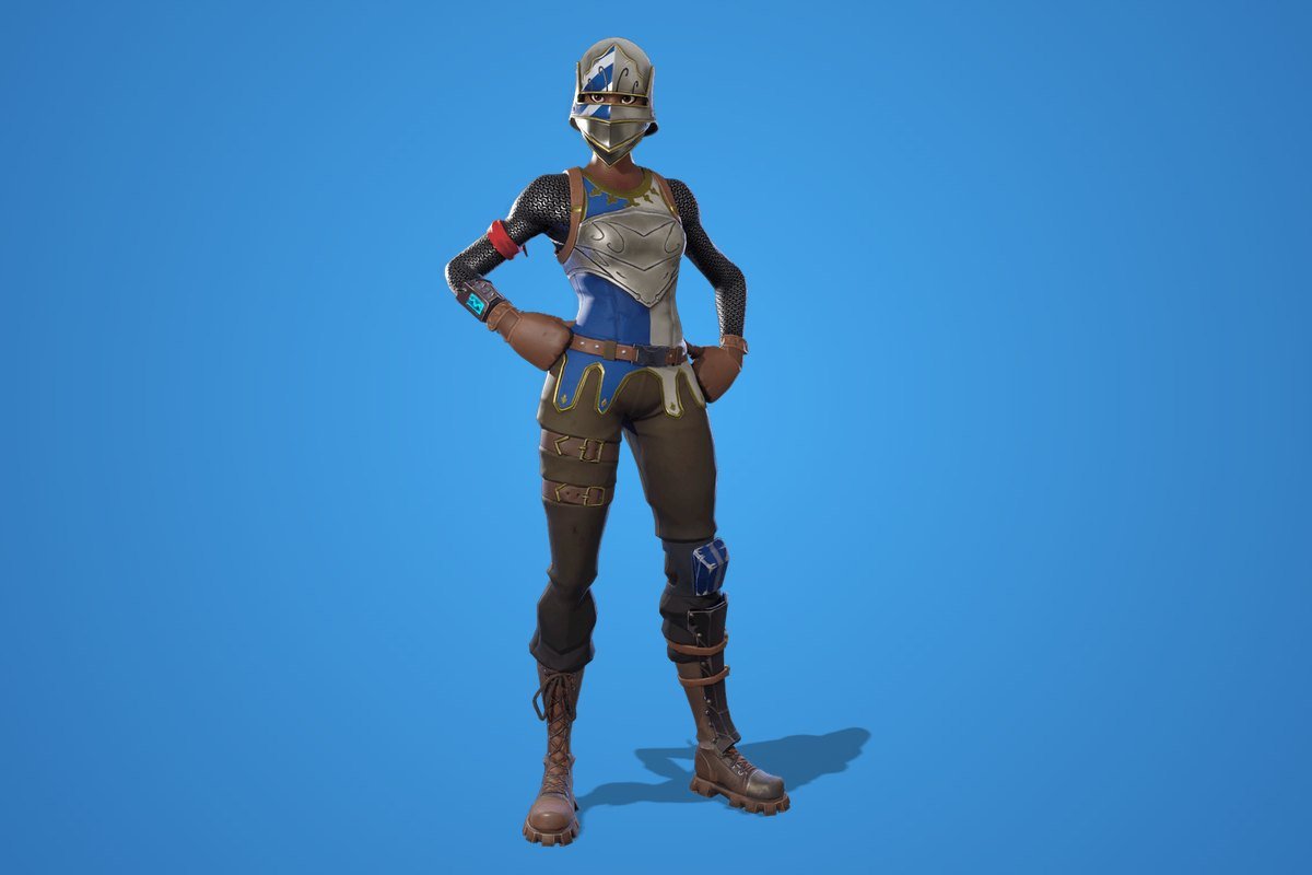 Royale Knight Fortnite skin, an armoured knight outfit