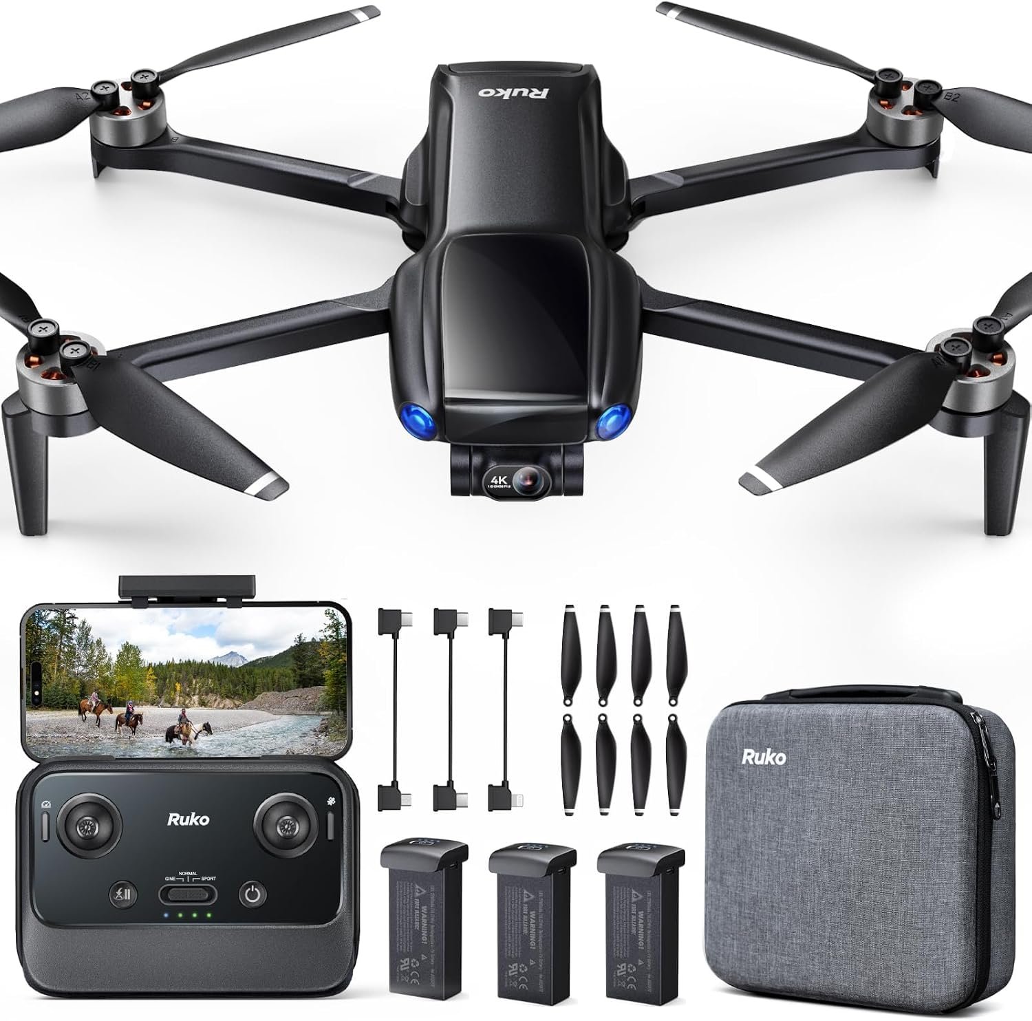 Ruko U11MINI 4K GPS mini drone with 3-axis gimbal