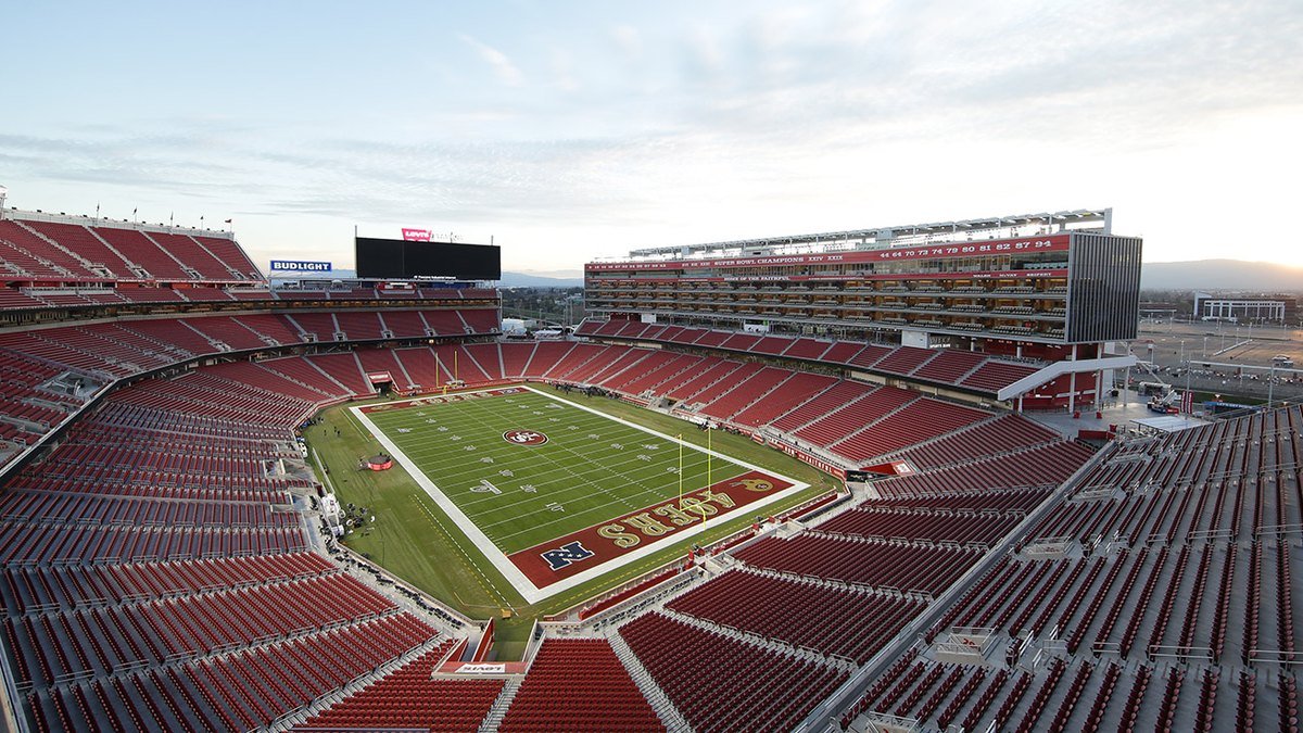 Seating bowl of Levi's Stadium in Santa Clara, home of the San Francisco 49ers