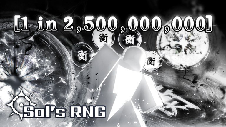 Sol&rsquo;s RNG monochrome screen showing a one in 2,500,000,000 aura