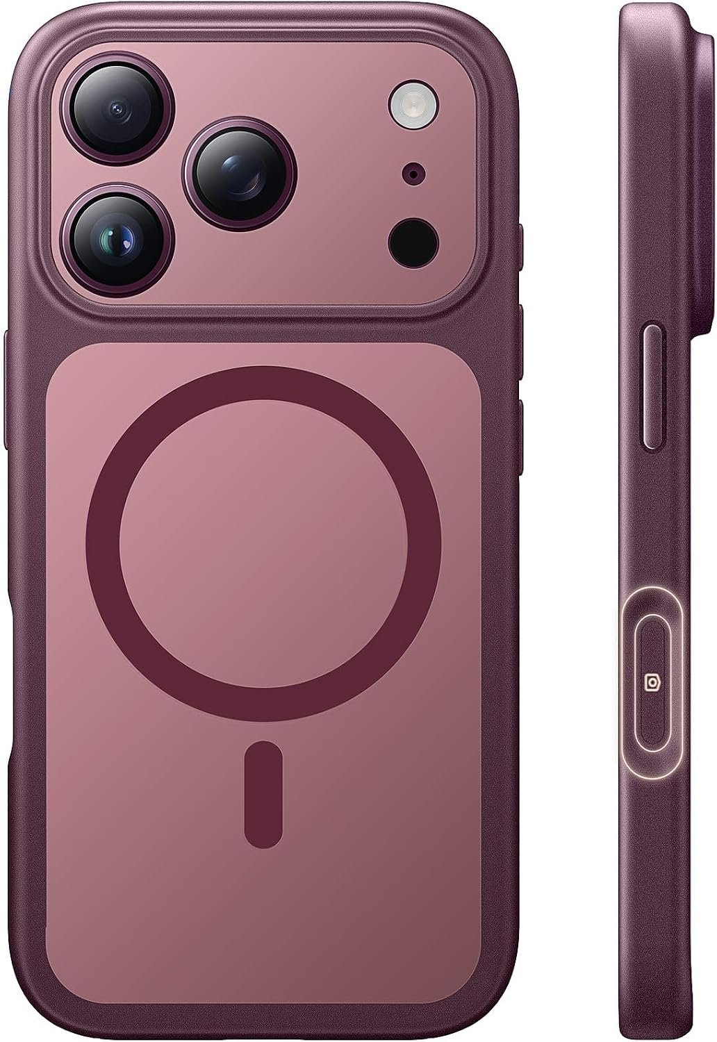 TAURI MagSafe case for iPhone 18 Pro Max in burgundy