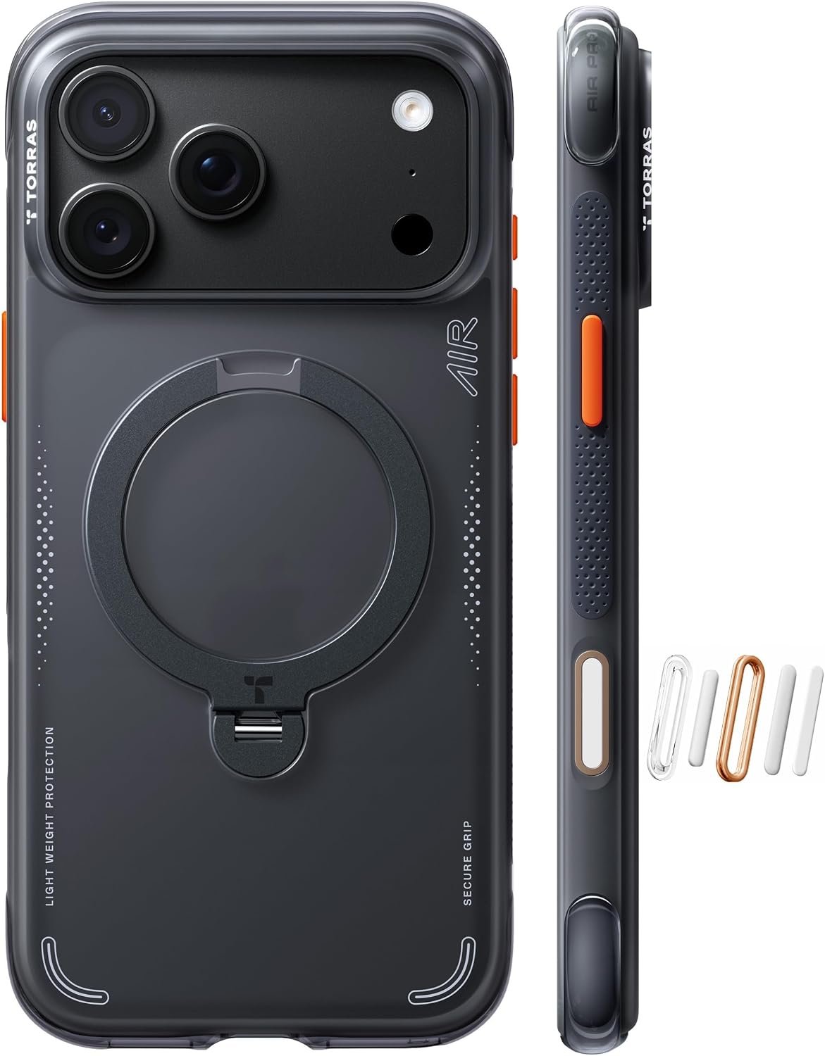 TORRAS Q3 Air case with 360 degree magnetic stand for iPhone 18 Pro Max