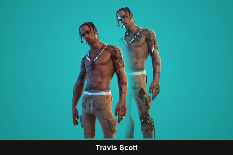 Travis Scott Fortnite skin