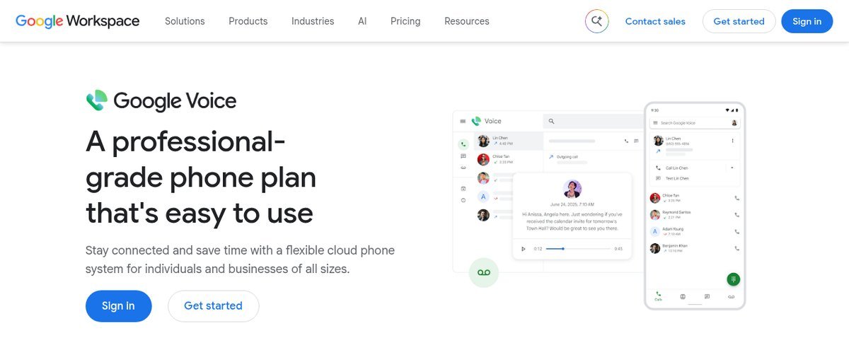 Google Voice free VoIP phone number service