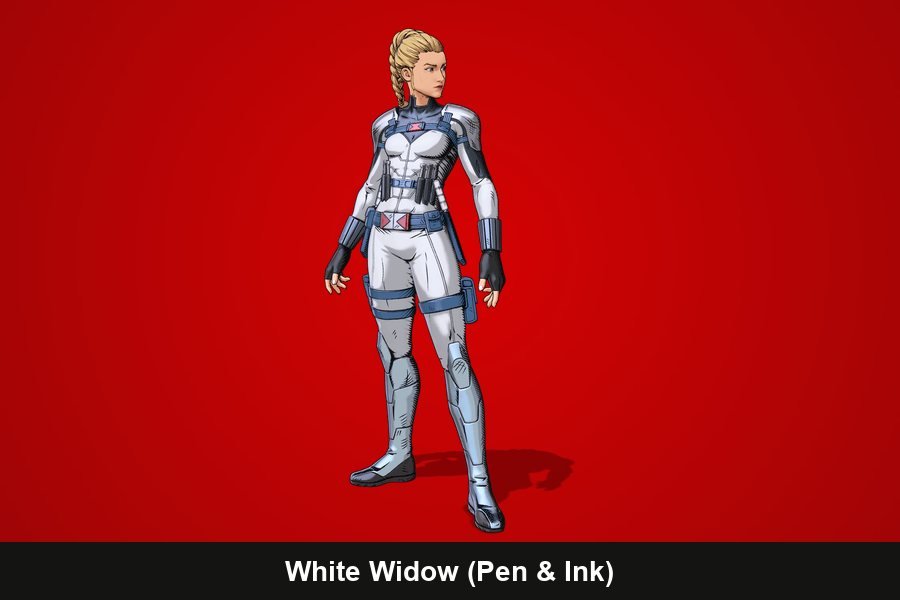 White Widow (Pen & Ink) Fortnite skin