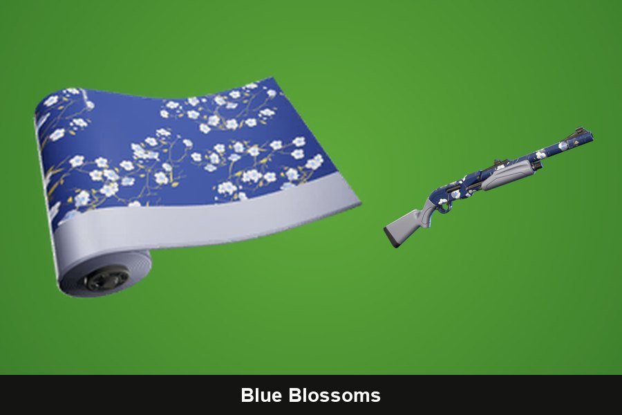 Blue Blossoms Fortnite wrap