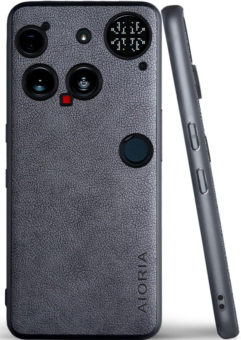 AIORIA leather cover case for Nothing Phone 3 in grey