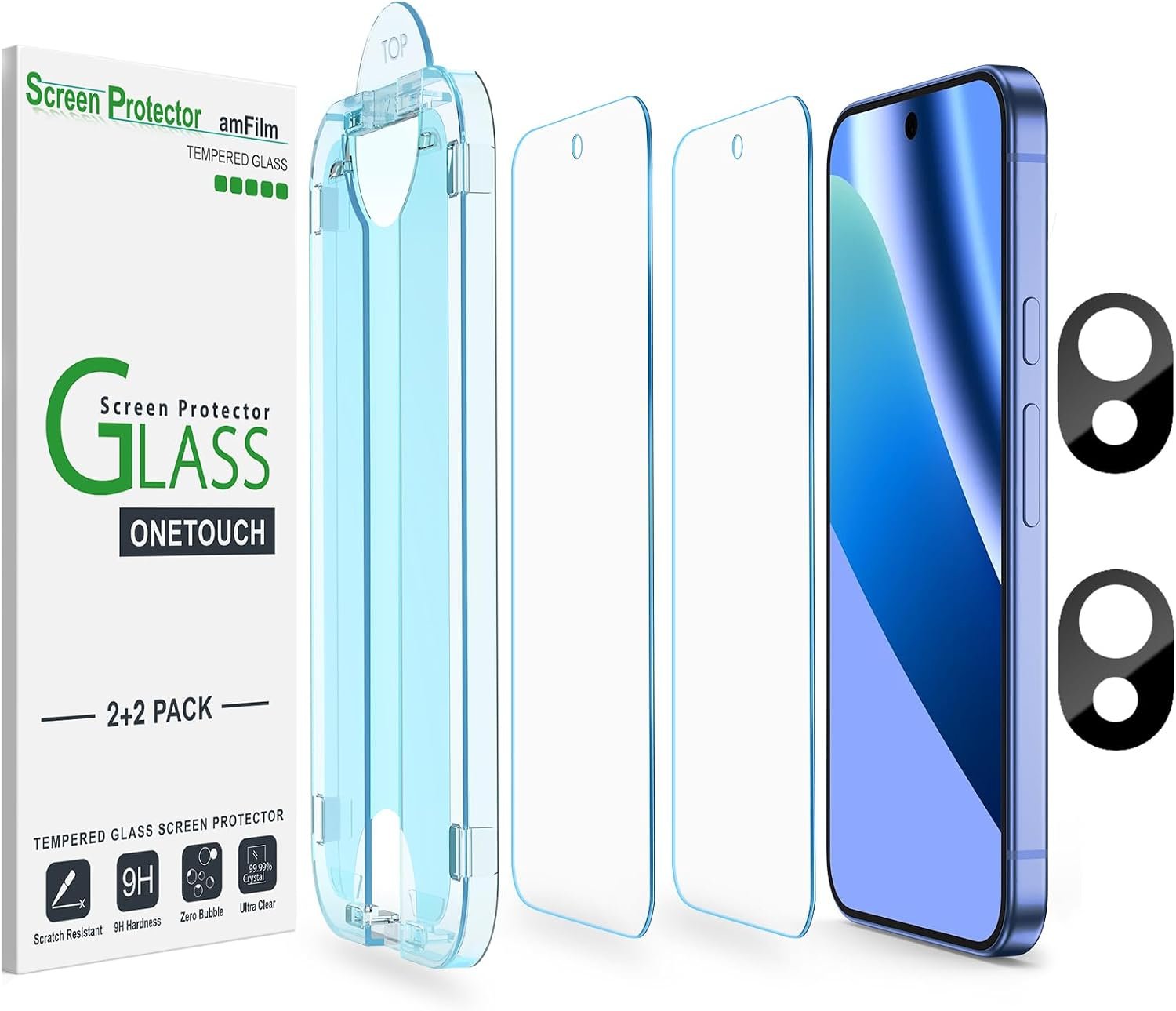amFilm OneTouch screen protector for Google Pixel 10a with the automatic alignment kit