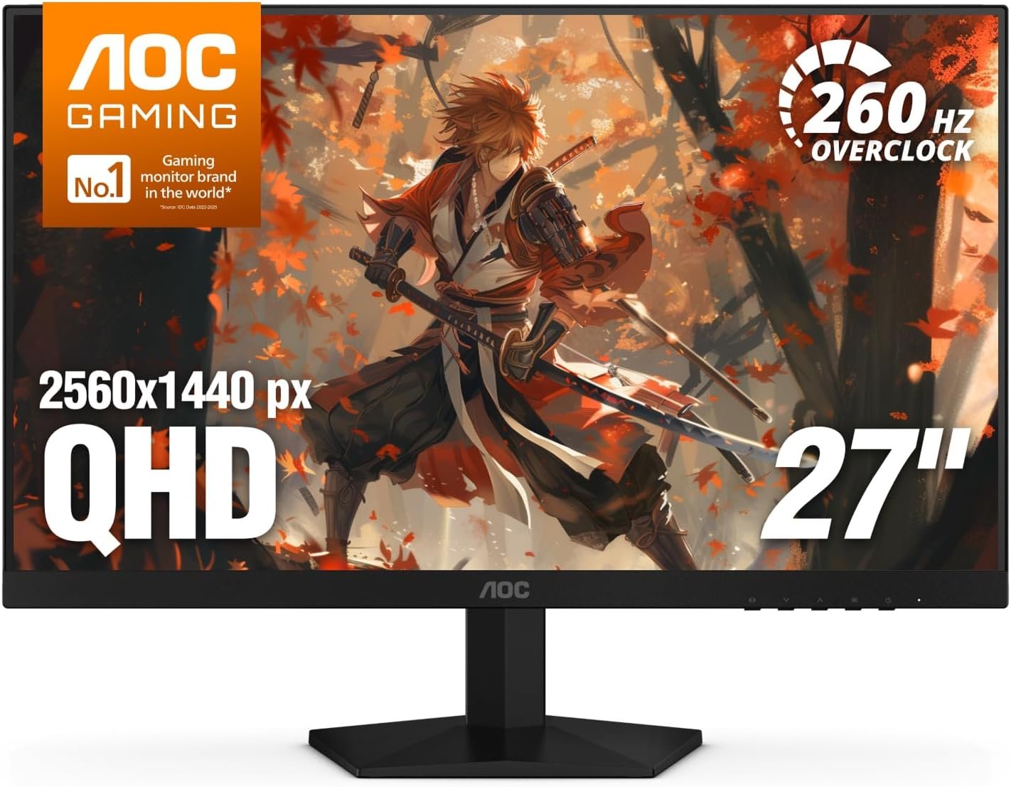 AOC Q27G41ZE 27-inch QHD gaming monitor displaying a game scene