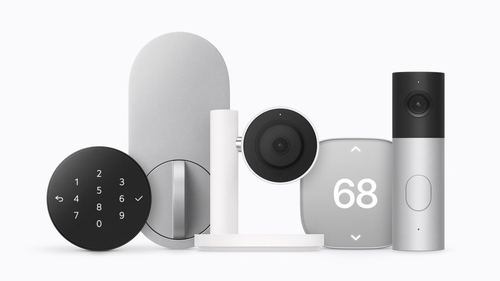 Apple Home Collection lock, cameras, doorbell and thermostat