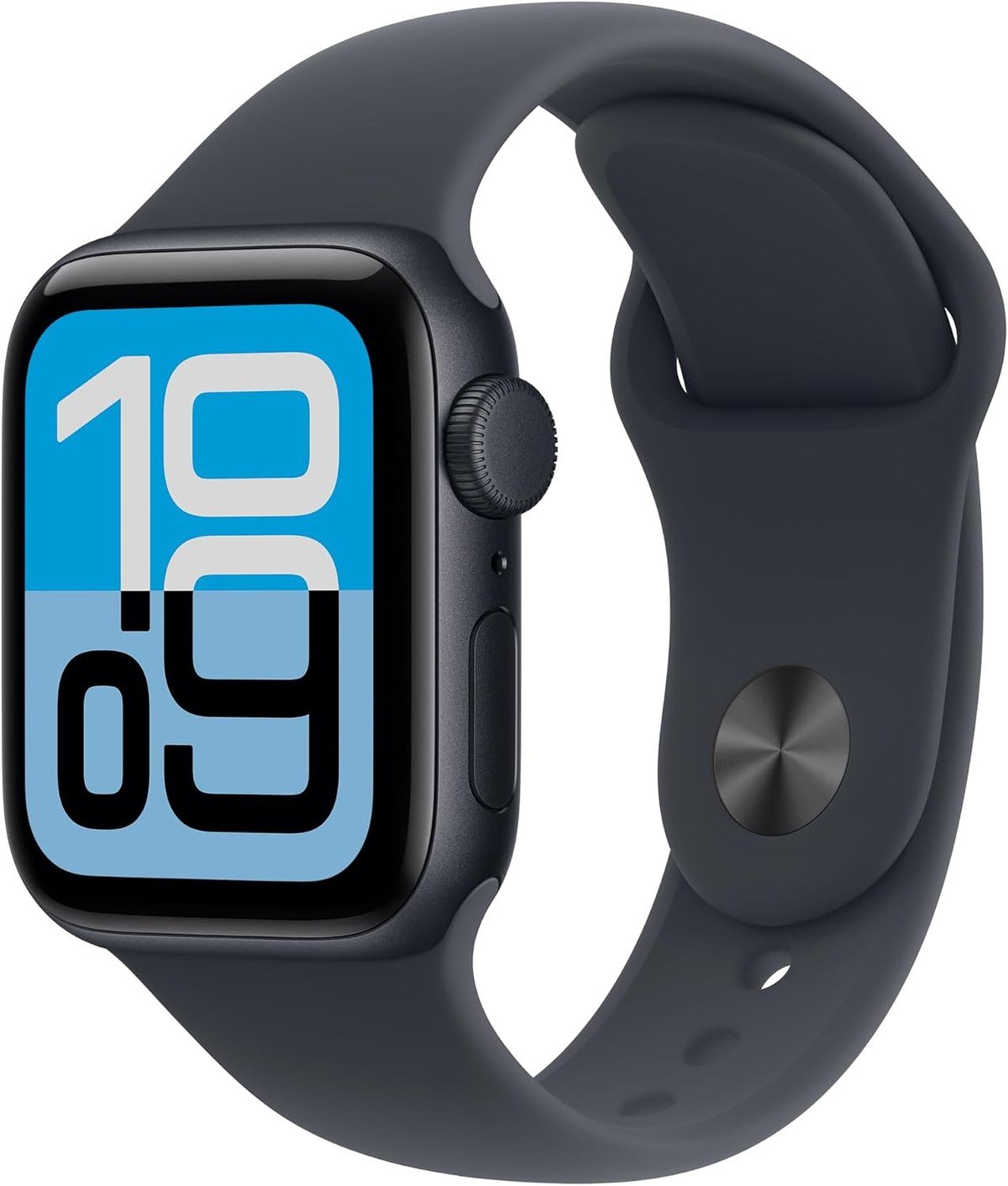 Apple Watch SE 3 40mm in midnight aluminum with a midnight sport band