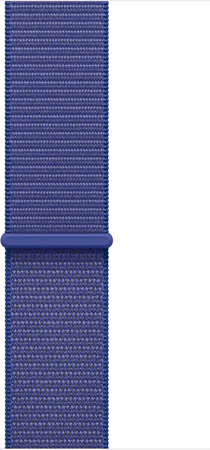 Apple Watch Sport Loop band in ultramarine nylon weave with hook and loop fastener